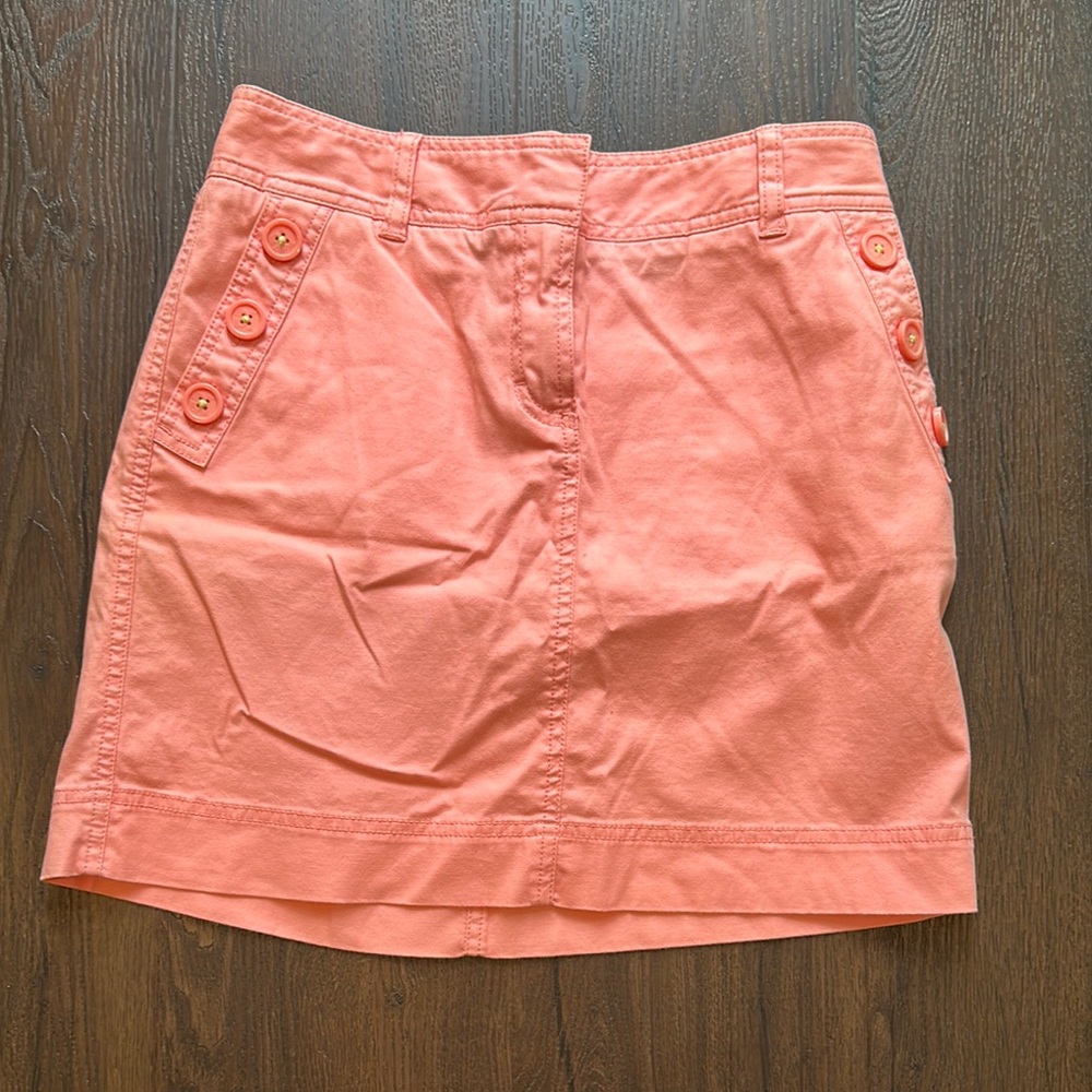 Vineyard Vines Coral Button-Accent Women's Skirt